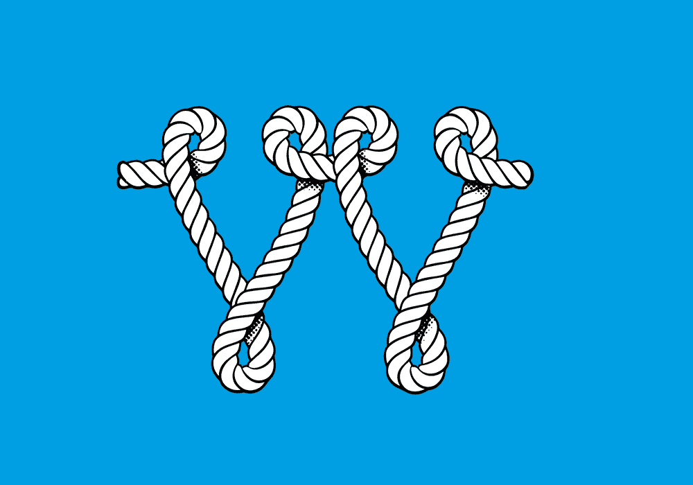 Rope in the shape of two V